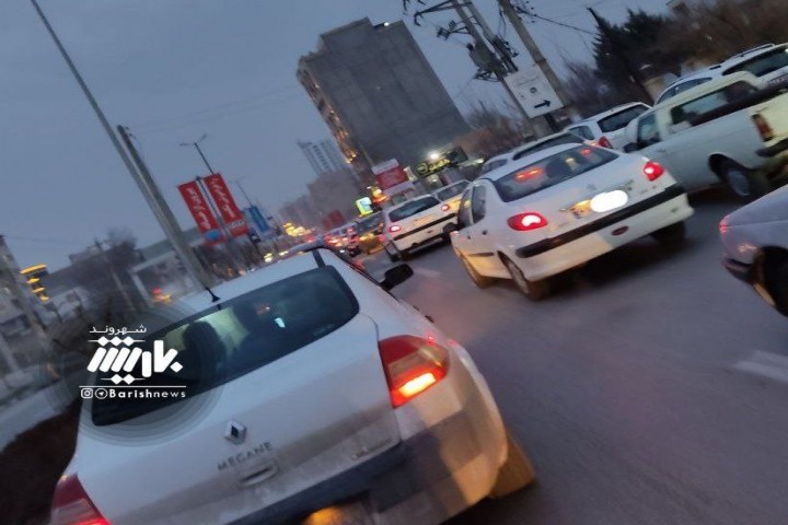 ترافیک در خیابان های ارومیه در این روز های کرونایی