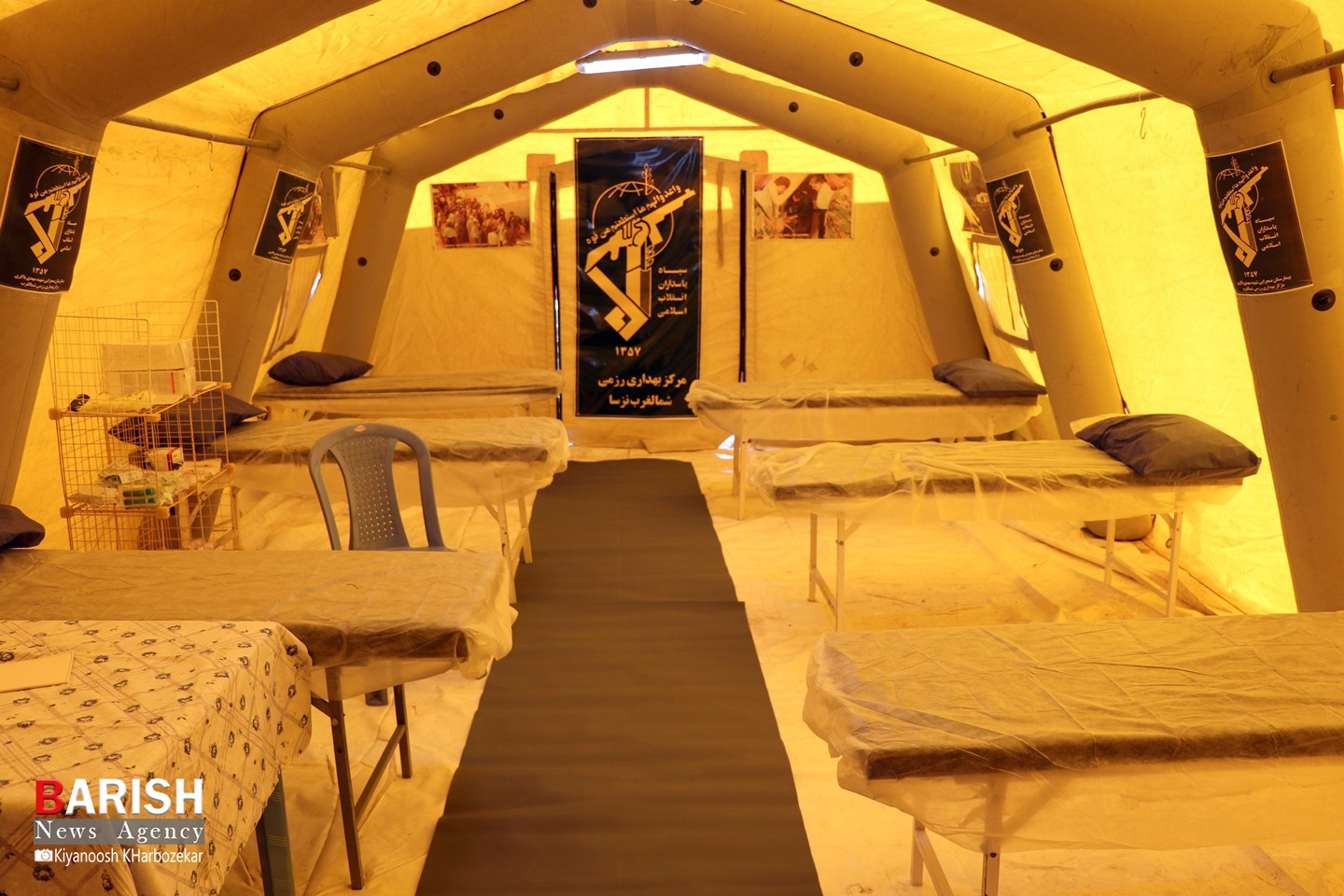 افتتاح بیمارستان صحرایی 200 تخت خوابی شهید باکری در ارومیه
