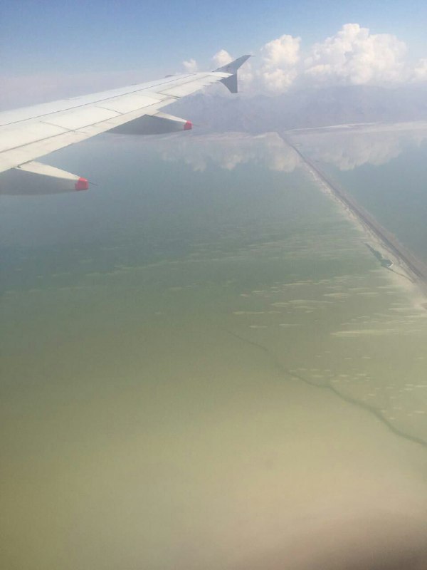 آخرین تصویر هوایی از دریاچه ارومیه