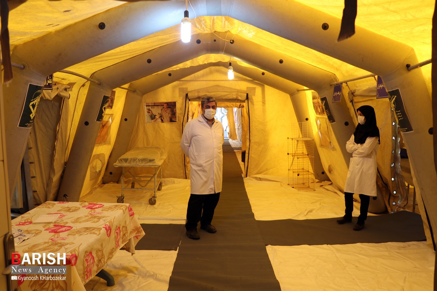 افتتاح بیمارستان صحرایی 200 تخت خوابی شهید باکری در ارومیه