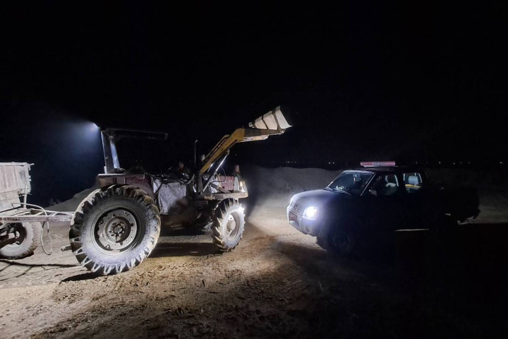 دستگیری متخلف برداشت غیر مجاز شن و ماسه در پارک ملی دریاچه ارومیه