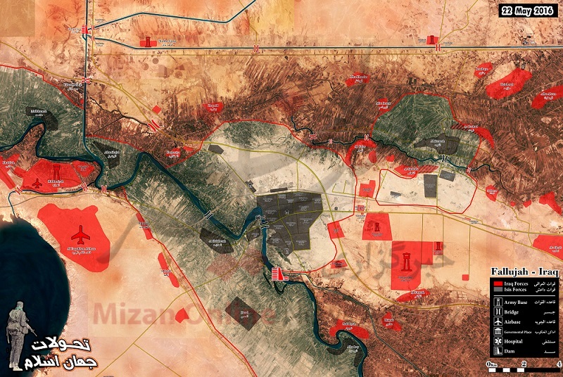 چه مقدار از فلوجه تحت تصرف داعش است؟ + نقشه