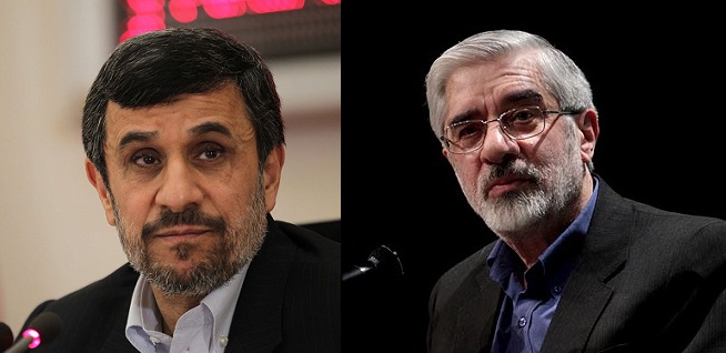 احمدی نژاد و موسوی