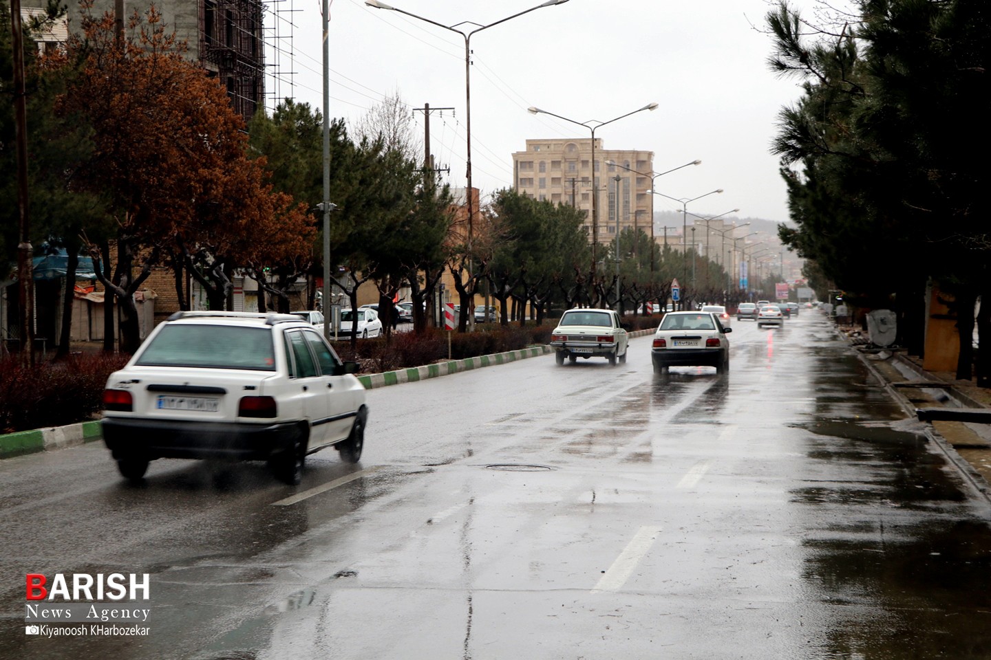بارش شدید باران و آبگرفتگی معابر شهری