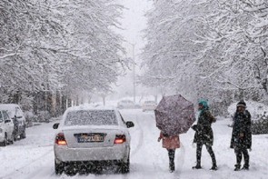 بارش برف و باران و وزش باد در آذربایجان‌غربی