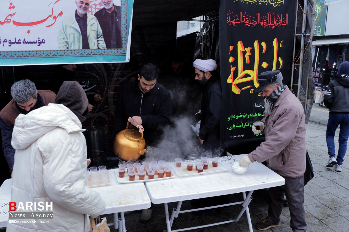 عزاداری خیابانی مردم ارومیه در سوگ یاس نبی(ص)
