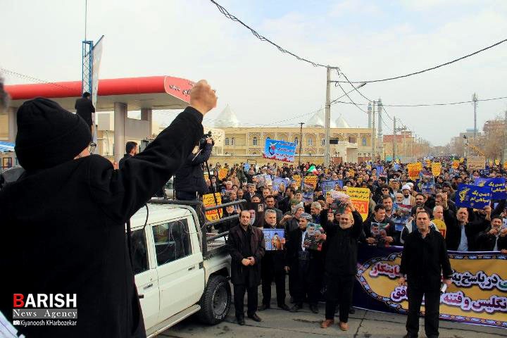 راهپیمایی مردم ارومیه در حمایت از اقتدار نظام جمهوری اسلامی