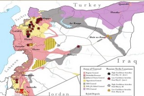 دامنه حضور گروه های تروریستی در سوریه + نقشه
